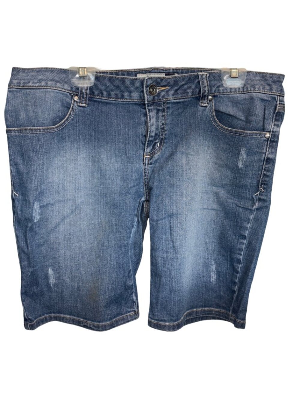 Anchor Blue denim bermuda shorts XL